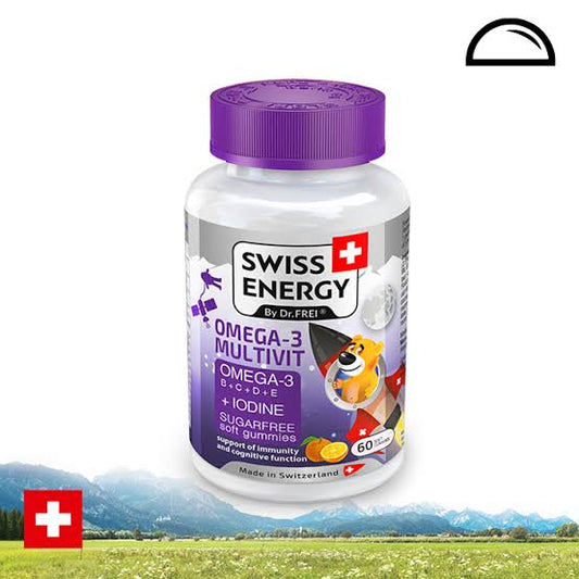 Swiss Omega-3 Multivit + Iodine Gummies 60s – Smart Nutrition for Growing Minds & Bodies