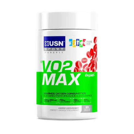 USN VO2 Max 60 Tablets -Maximizes Oxygen Uptake: Boosts your VO2 max capacity to utilize oxygen efficiently under heavy training loads.