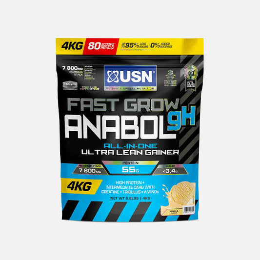 USN Fast Grow Anabol gH 4Kg (80 Scoops)-– Advanced Muscle Growth & Recovery Support