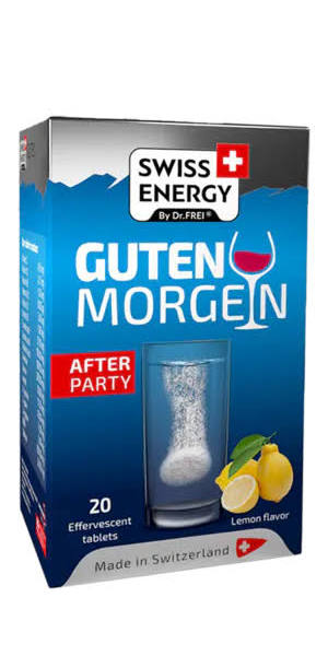 Swiss Energy No Hangover (Guten Morgen) Sachet 5x4 – 20s – Rapid Recovery & Liver Detox After Drinking