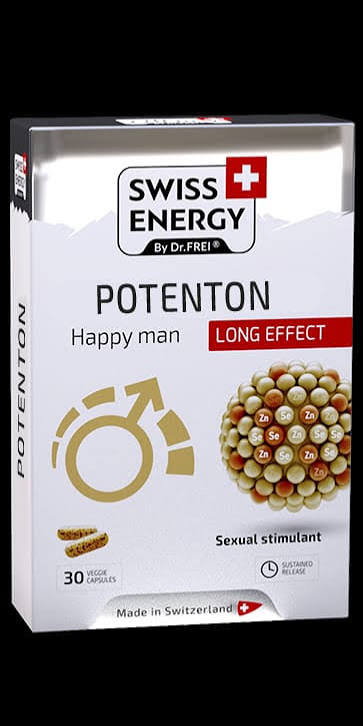 Swiss Energy Potenton Sexual Stimulant Vegan Sustained Release Caps 30S-support sexual function, libido, and hormonal balance