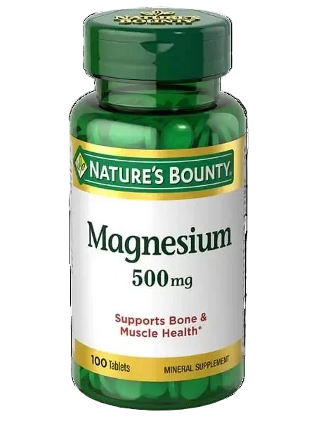 Nature's Bounty Magnesium 500mg Coated Tablets 100's